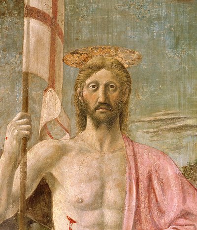 The Resurrection, Christ (detail) by Piero della Francesca